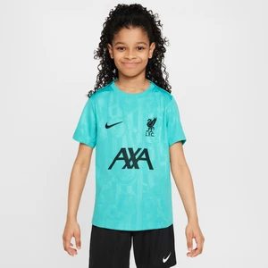 Przedmeczowa koszulka piłkarska z krótkim rękawem dla dużych dzieci Nike Dri-FIT Liverpool F.C. Academy Pro - Zieleń