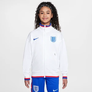 Przedmeczowa kurtka piłkarska dla dużych dzieci Nike Dri-FIT Anglia Academy Pro (wersja domowa) - Biel