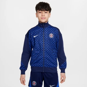 Przedmeczowa kurtka piłkarska dla dużych dzieci Nike Dri-FIT Paris Saint-Germain Academy Pro (wersja domowa) - Niebieski