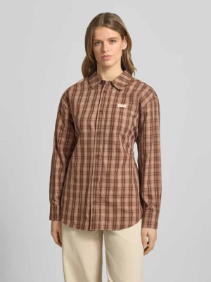 Przeskalowana koszula o kroju bluzki z detalem z logo model 'Lilia' OH APRIL