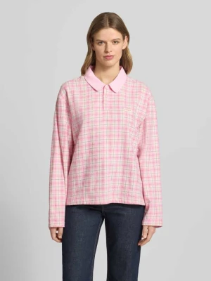 Przeskalowana koszulka polo z detalem z logo model 'Diana' OH APRIL