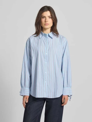 Przeskalowana koszulowa bluzka z czystej bawełny Tom Tailor Denim