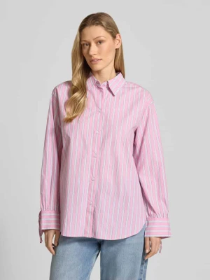 Przeskalowana koszulowa bluzka z czystej bawełny Tom Tailor Denim