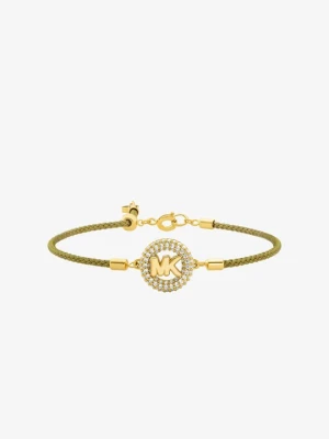 Przesuwana bransoletka sznurkowa z zawieszką MK Pop z kryształkami pavé Michael Kors