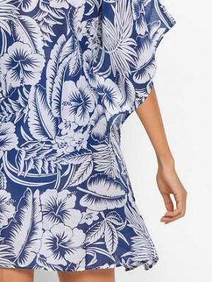 Prześwitująca tunika plażowa bonprix