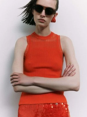 Prześwitujący dzianinowy podkoszulek PATRIZIA PEPE