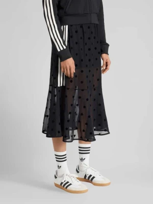 Przezroczysta spódnica midi w grochy adidas Originals