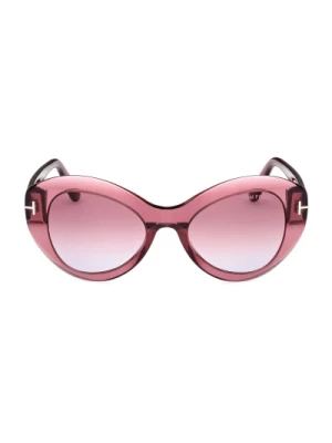 Przezroczyste okulary przeciwsłoneczne o kształcie owalnym Tom Ford