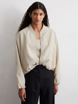 Przycięta bluza Marc O'Polo modrá