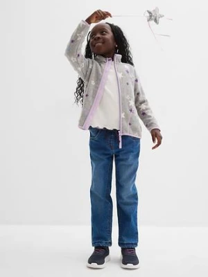 Przytulna bluza rozpinana z polaru, z kontrastowymi detalami bonprix