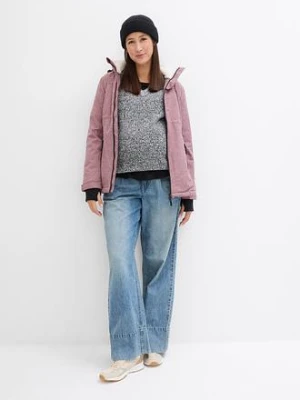 Przytulna kurtka ciążowa, 3 w 1, ze wstawką na nosidełko niemowlęce bonprix