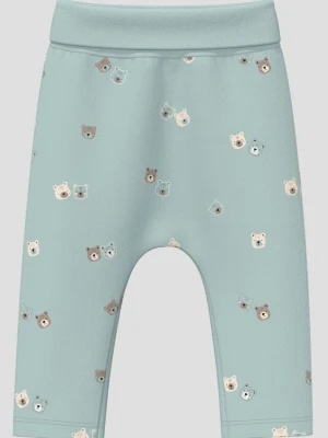 Przytulne legginsy unisex ze ściągaczem w pasie s.Oliver turkusowy