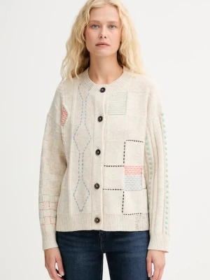 PS Paul Smith kardigan z wełną damski kolor beżowy lekki W2R-655N-T31380