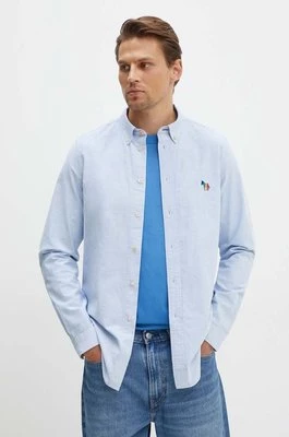 PS Paul Smith koszula bawełniana męska kolor niebieski regular z kołnierzykiem klasycznym M2R.599R.N21846