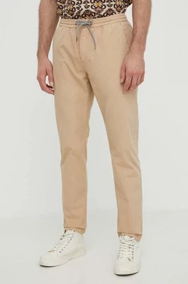 PS Paul Smith spodnie bawełniane kolor beżowy dopasowane M2R.652X.M21477