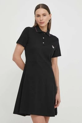 PS Paul Smith sukienka bawełniana kolor czarny mini rozkloszowana W2R.348V.M20068