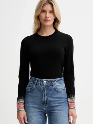 PS Paul Smith sweter wełniany damski kolor czarny lekki W2R-577N-T31327