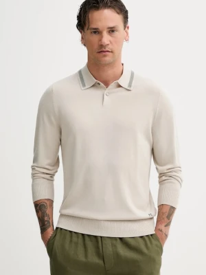 PS Paul Smith sweter wełniany męski kolor beżowy lekki M2R-303Z-T21861
