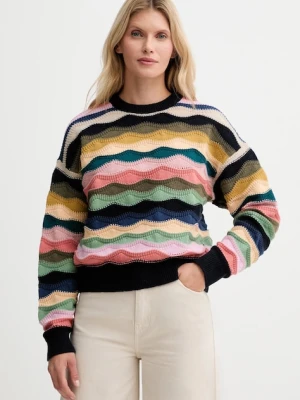 PS Paul Smith sweter z dodatkiem wełny damski kolor multicolor W2R-597N-T31367