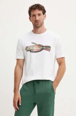 PS Paul Smith t-shirt bawełniany męski kolor beżowy z nadrukiem M2R.011R.NP4804