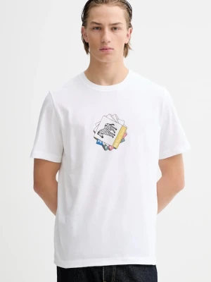 PS Paul Smith t-shirt bawełniany męski kolor biały z nadrukiem M2R-011R-VP5614