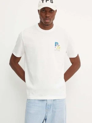 PS Paul Smith t-shirt bawełniany męski kolor biały z nadrukiem M2R.220X.NP4799