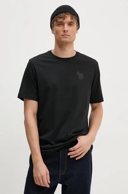 PS Paul Smith t-shirt bawełniany męski kolor czarny z aplikacją M2R.011R.NP4814