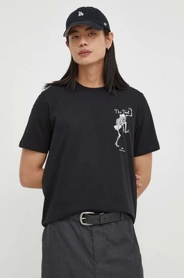 PS Paul Smith t-shirt bawełniany męski kolor czarny z nadrukiem