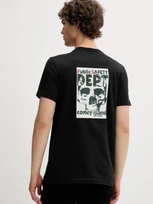 PS Paul Smith t-shirt bawełniany męski kolor czarny z nadrukiem M2R-010R-TP5260