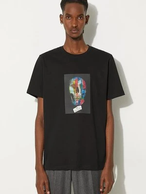 PS Paul Smith t-shirt bawełniany męski kolor czarny z nadrukiem M2R.011R.NP4803