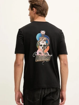 PS Paul Smith t-shirt bawełniany męski kolor czarny z nadrukiem M2R-220X-TP5407