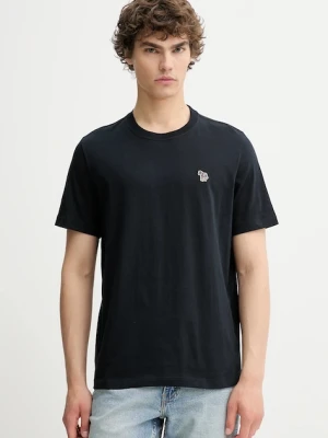 PS Paul Smith t-shirt bawełniany męski kolor granatowy gładki M2R.011R.KZEBRA
