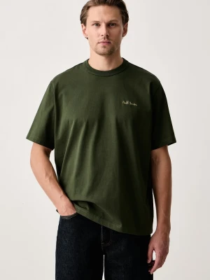 PS Paul Smith T-shirt męski bawełniany zielony