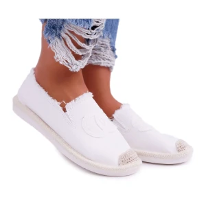 PS1 Espadryle Damskie Białe Flaure
