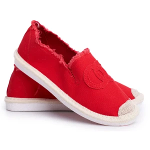 PS1 Espadryle Damskie Czerwone Flaure