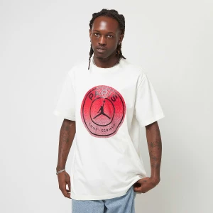 Jordan PSG Short Sleeve Logo Tee mężczyźni T-Shirty i Polo biały rozmiar Odzież