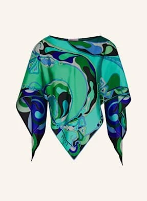 Pucci Bluzka Z Jedwabiu blau