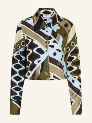 Pucci Jedwabna Bluzka gruen