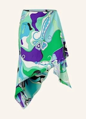 Pucci Spódnica Z Jedwabiu blau