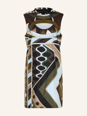 Pucci Sukienka Kopertowa Z Jedwabiu gruen