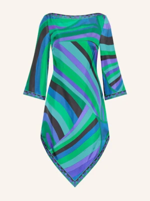 Pucci Sukienka Z Jedwabiu Z Rękawami 3/4 blau