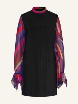 Pucci Sukienka Z Mieszanki Materiałów schwarz