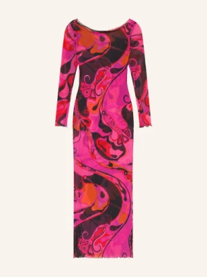 Pucci Sukienka Z Siateczki pink