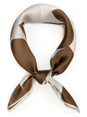 Puccini Jedwabna chusta w kolorze kremowo-jasnobrązowym - 65 x 65 cm rozmiar: onesize