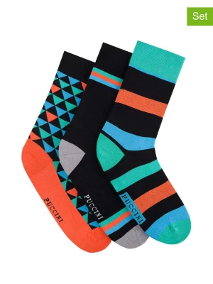 Puccini Skarpety (3 pary) ze wzorem rozmiar: 39-42