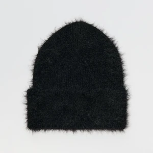 Puchata czapka beanie w kolorze czarnym House