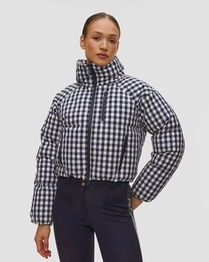 Puchowa Kurtka Narciarska W Kratkę Damska Cordova Cortina