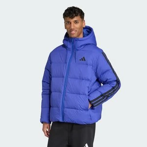 Puchowa kurtka z kapturem Essentials Climawarm z 3 paskami Adidas