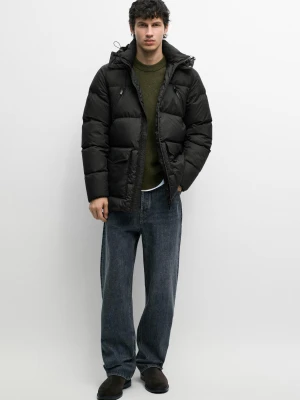 Puchowa Kurtka Z Kieszeniami - Brudnoszary - Massimo Dutti - Male