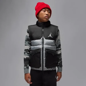 Puchowy bezrękawnik dla dużych dzieci Jordan - Szary